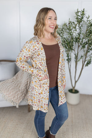Classic Cardigan - Fall Vintage Floral by Michelle Mae
