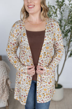 Classic Cardigan - Fall Vintage Floral by Michelle Mae