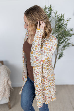Classic Cardigan - Fall Vintage Floral by Michelle Mae