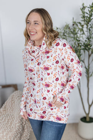 Soft Funnel Neck - Autumn Floral by Michelle Mae