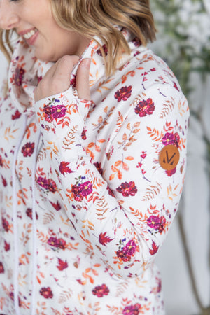 Soft Funnel Neck - Autumn Floral by Michelle Mae