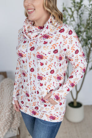 Soft Funnel Neck - Autumn Floral by Michelle Mae
