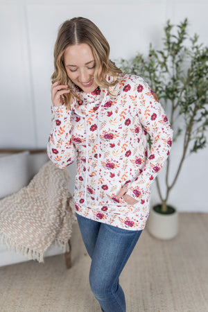 Soft Funnel Neck - Autumn Floral by Michelle Mae