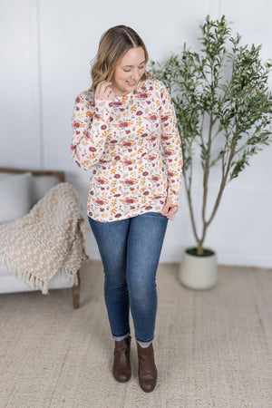Blair Long Sleeve Top - Autumn Floral by Michelle Mae