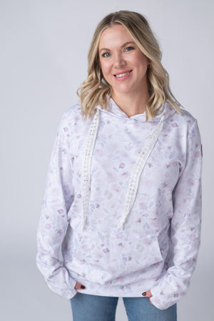 Hailey Pullover Hoodie - Blush Floral by Michelle Mae