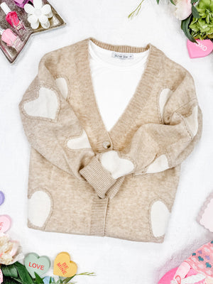Sweetheart Cardigan - Tan by Michelle Mae