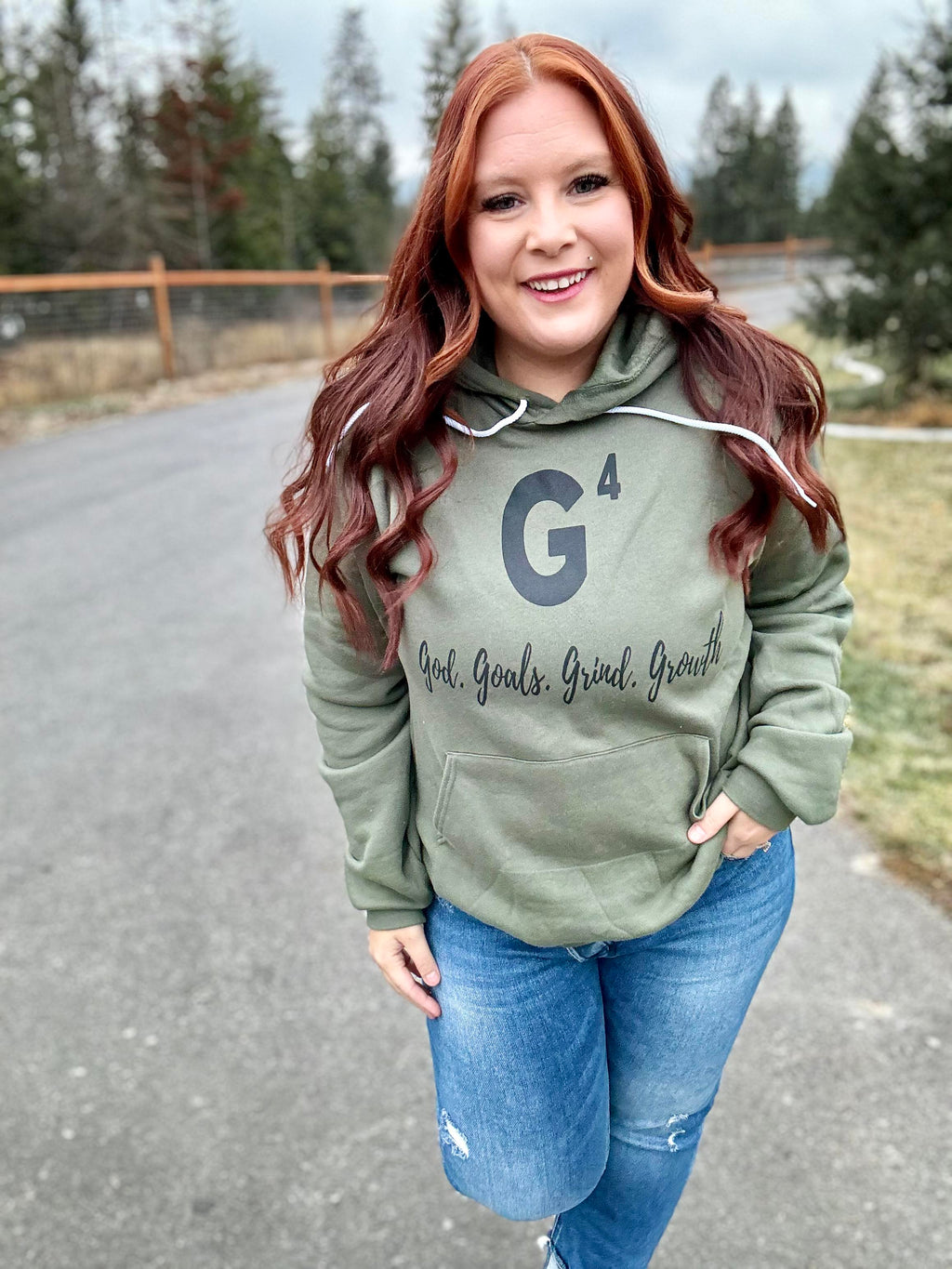 God Goals Grind & Growth Graphic Hoodie - 2 colors