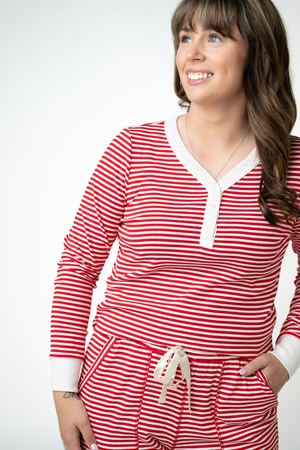 PREBOOK Candy Cane Pajama Set