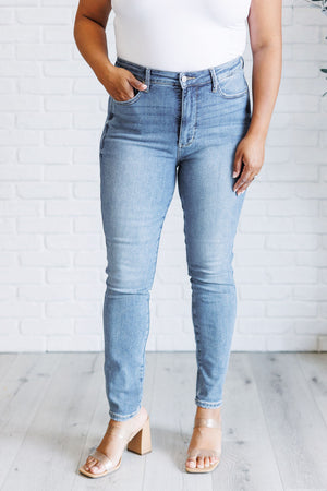 Judy Blue High Waist Control Top Contrast Wash Skinny Jeans