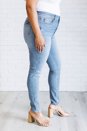 Judy Blue High Waist Control Top Contrast Wash Skinny Jeans