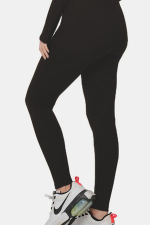 Zenana Buttery Soft Turtleneck Top and Leggings Lounge Set Black