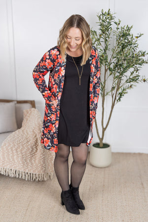 Savannah Bamboo Swing Dress - Black by Michelle Mae