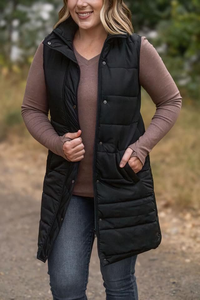 Harlow Vest - Black by Michelle Mae