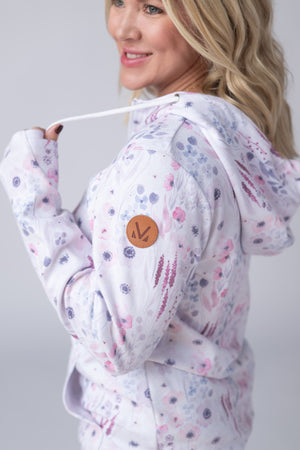 HalfZip Hoodie - Wildflower Gardens by Michelle Mae
