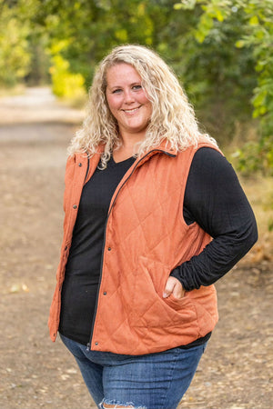 Corduroy Vest - Pumpkin by Michelle Mae