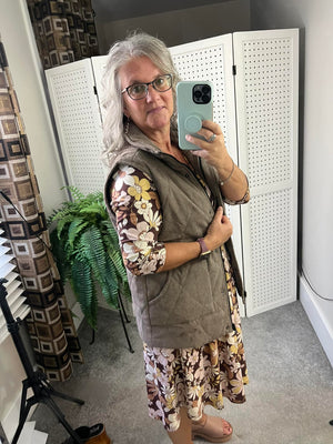 Remy Zip Up Vest - Mocha by Michelle Mae