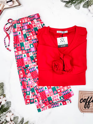 Joyful Holiday Lounge Pants by Michelle Mae