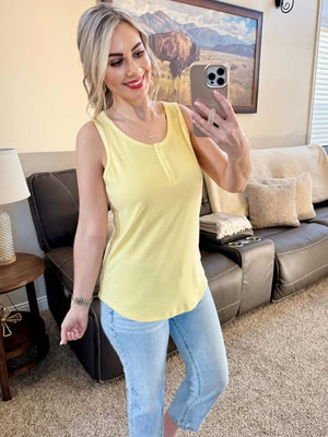 Alison Henley Tank - Yellow by Michelle Mae