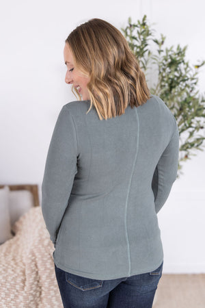 Georgia Long Sleeve Top - Dusty Jade by Michelle Mae