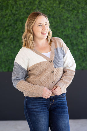 Colorblock Cozy Cardigan by Michelle Mae