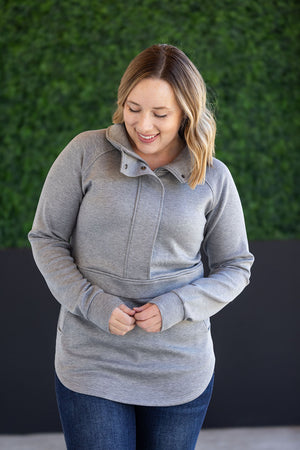 Mia Scuba Halfzip - Grey by Michelle Mae