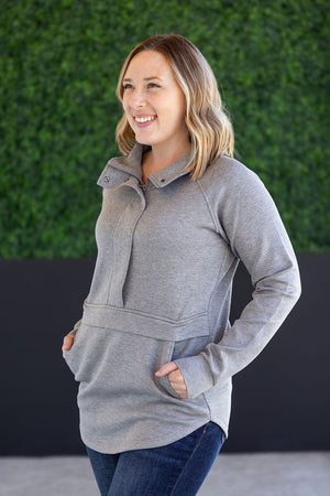 Mia Scuba Halfzip - Grey by Michelle Mae