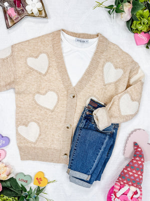 Sweetheart Cardigan - Tan by Michelle Mae