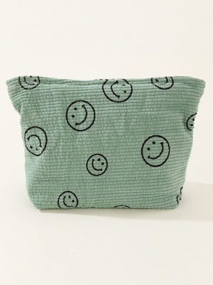 Zenana Corduroy Smile Clutch Bag - 6 colors