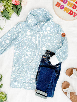 Soft Funnel Neck - Dreamy Meadows Blue by Michelle Mae