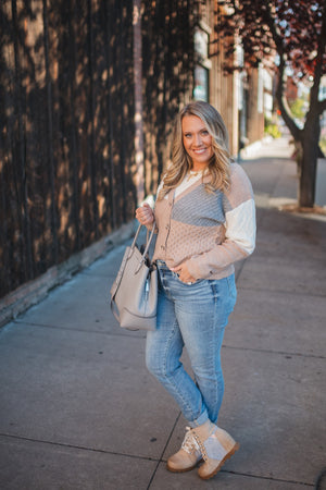 Colorblock Cozy Cardigan by Michelle Mae