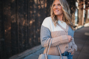 Colorblock Cozy Cardigan by Michelle Mae