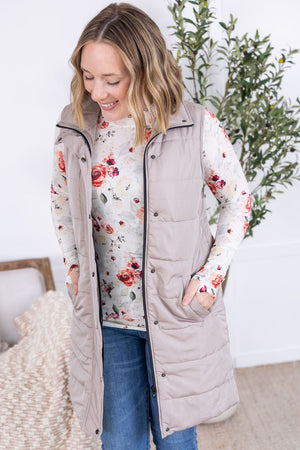 Blair Long Sleeve Top - Pink Bloom by Michelle Mae