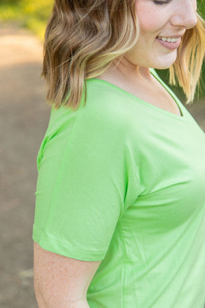 Chloe Cozy Tee - Lime by Michelle Mae