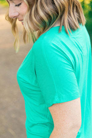 Chloe Cozy Tee - Green by Michelle Mae