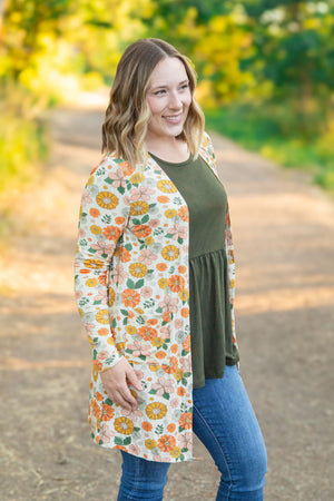 Classic Cardigan - Fall Boho Floral by Michelle Mae