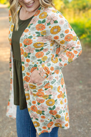 Classic Cardigan - Fall Boho Floral by Michelle Mae