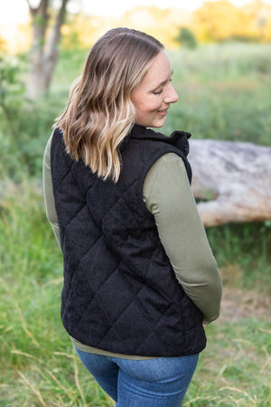 Corduroy Vest - Black by Michelle Mae