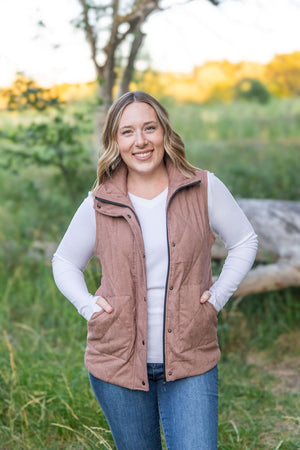 Corduroy Vest - Chestnut by Michelle Mae