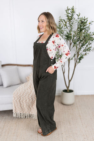 Corduroy Overalls - Olive by Michelle Mae