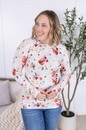Blair Long Sleeve Top - Pink Bloom by Michelle Mae