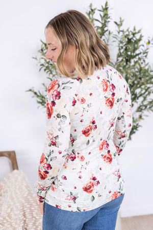 Blair Long Sleeve Top - Pink Bloom by Michelle Mae