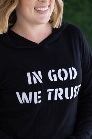 Corrine Embroidered Hoodie - In God We Trust by Michelle Mae
