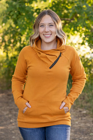 Classic Zoey ZipCowl Sweatshirt - Camel by Michelle Mae