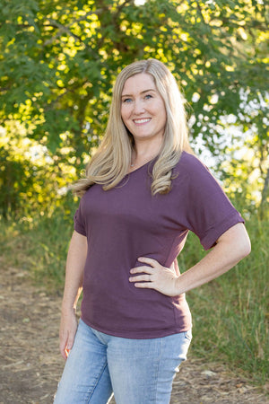 Selene Relaxed Top - Amethyst by Michelle Mae