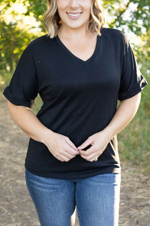 Selene Relaxed Top - Black by Michelle Mae