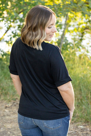 Selene Relaxed Top - Black by Michelle Mae