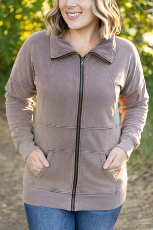 Vintage Wash FullZip - Mocha by Michelle Mae