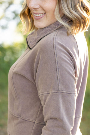 Vintage Wash FullZip - Mocha by Michelle Mae