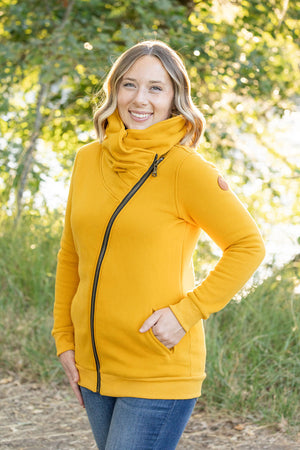 Quinn ZipUp Cowl - Mustard by Michelle Mae