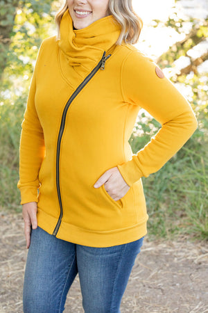 Quinn ZipUp Cowl - Mustard by Michelle Mae